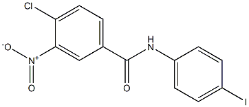4-chloro-N-(4-iodophenyl)-3-nitrobenzamide Structure