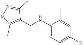 4-chloro-N-[(3,5-dimethyl-1,2-oxazol-4-yl)methyl]-2-methylaniline Structure