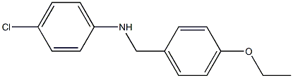 4-chloro-N-[(4-ethoxyphenyl)methyl]aniline Structure