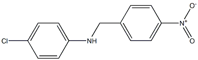 4-chloro-N-[(4-nitrophenyl)methyl]aniline Structure