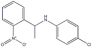 4-chloro-N-[1-(2-nitrophenyl)ethyl]aniline 구조식 이미지