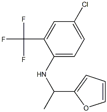 4-chloro-N-[1-(furan-2-yl)ethyl]-2-(trifluoromethyl)aniline Structure