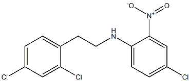 4-chloro-N-[2-(2,4-dichlorophenyl)ethyl]-2-nitroaniline 구조식 이미지