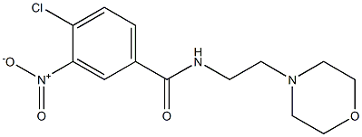 4-chloro-N-[2-(morpholin-4-yl)ethyl]-3-nitrobenzamide Structure