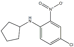 4-chloro-N-cyclopentyl-2-nitroaniline 구조식 이미지