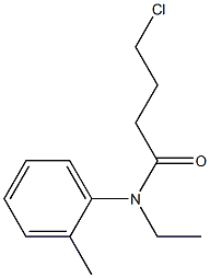 4-chloro-N-ethyl-N-(2-methylphenyl)butanamide 구조식 이미지