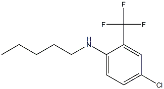 4-chloro-N-pentyl-2-(trifluoromethyl)aniline Structure