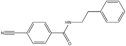 4-cyano-N-(2-phenylethyl)benzamide Structure