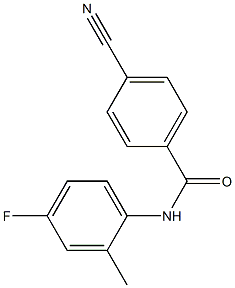 4-cyano-N-(4-fluoro-2-methylphenyl)benzamide Structure