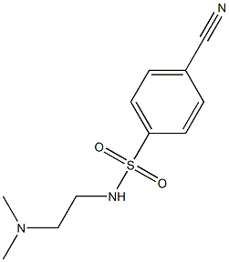 4-cyano-N-[2-(dimethylamino)ethyl]benzenesulfonamide Structure
