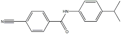 4-cyano-N-[4-(propan-2-yl)phenyl]benzamide Structure