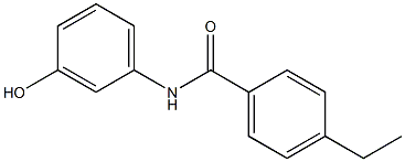 4-ethyl-N-(3-hydroxyphenyl)benzamide 구조식 이미지