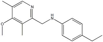 4-ethyl-N-[(4-methoxy-3,5-dimethylpyridin-2-yl)methyl]aniline 구조식 이미지