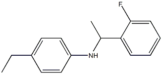 4-ethyl-N-[1-(2-fluorophenyl)ethyl]aniline 구조식 이미지