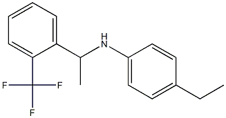 4-ethyl-N-{1-[2-(trifluoromethyl)phenyl]ethyl}aniline Structure