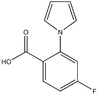 4-fluoro-2-(1H-pyrrol-1-yl)benzoic acid Structure