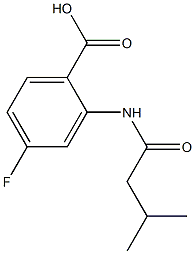 4-fluoro-2-[(3-methylbutanoyl)amino]benzoic acid 구조식 이미지