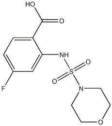 4-fluoro-2-[(morpholine-4-sulfonyl)amino]benzoic acid Structure