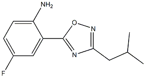 4-fluoro-2-[3-(2-methylpropyl)-1,2,4-oxadiazol-5-yl]aniline Structure