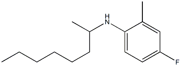 4-fluoro-2-methyl-N-(octan-2-yl)aniline Structure