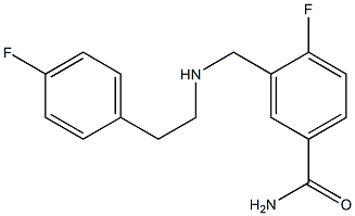 4-fluoro-3-({[2-(4-fluorophenyl)ethyl]amino}methyl)benzamide Structure