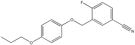 4-fluoro-3-(4-propoxyphenoxymethyl)benzonitrile 구조식 이미지