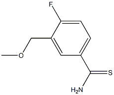 4-fluoro-3-(methoxymethyl)benzenecarbothioamide Structure