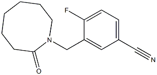 4-fluoro-3-[(2-oxoazocan-1-yl)methyl]benzonitrile Structure