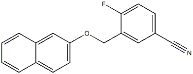 4-fluoro-3-[(naphthalen-2-yloxy)methyl]benzonitrile Structure