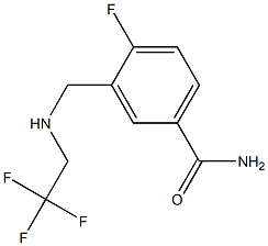 4-fluoro-3-{[(2,2,2-trifluoroethyl)amino]methyl}benzamide 구조식 이미지
