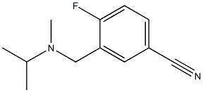 4-fluoro-3-{[isopropyl(methyl)amino]methyl}benzonitrile Structure