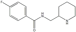 4-fluoro-N-(piperidin-2-ylmethyl)benzamide Structure