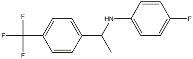 4-fluoro-N-{1-[4-(trifluoromethyl)phenyl]ethyl}aniline Structure