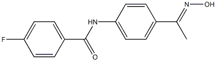 4-fluoro-N-{4-[(1E)-N-hydroxyethanimidoyl]phenyl}benzamide Structure