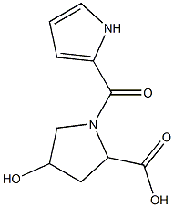 4-hydroxy-1-(1H-pyrrol-2-ylcarbonyl)pyrrolidine-2-carboxylic acid Structure