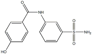 4-hydroxy-N-(3-sulfamoylphenyl)benzamide 구조식 이미지