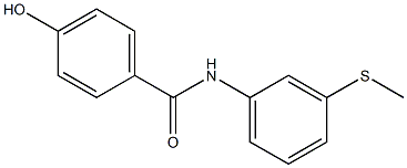 4-hydroxy-N-[3-(methylsulfanyl)phenyl]benzamide 구조식 이미지