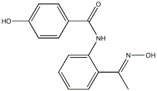 4-hydroxy-N-{2-[(1E)-N-hydroxyethanimidoyl]phenyl}benzamide Structure