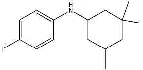 4-iodo-N-(3,3,5-trimethylcyclohexyl)aniline Structure