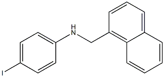 4-iodo-N-(naphthalen-1-ylmethyl)aniline 구조식 이미지