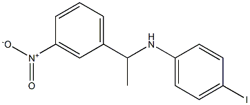 4-iodo-N-[1-(3-nitrophenyl)ethyl]aniline Structure