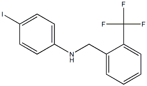 4-iodo-N-{[2-(trifluoromethyl)phenyl]methyl}aniline 구조식 이미지