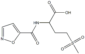 4-methanesulfonyl-2-(1,2-oxazol-5-ylformamido)butanoic acid 구조식 이미지