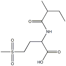 4-methanesulfonyl-2-(2-methylbutanamido)butanoic acid 구조식 이미지