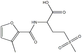 4-methanesulfonyl-2-[(3-methylfuran-2-yl)formamido]butanoic acid Structure