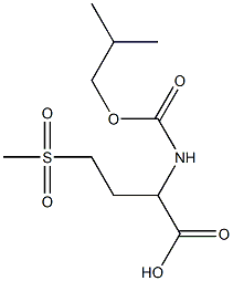 4-methanesulfonyl-2-{[(2-methylpropoxy)carbonyl]amino}butanoic acid 구조식 이미지