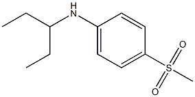 4-methanesulfonyl-N-(pentan-3-yl)aniline 구조식 이미지