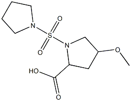 4-methoxy-1-(pyrrolidine-1-sulfonyl)pyrrolidine-2-carboxylic acid 구조식 이미지