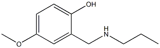 4-methoxy-2-[(propylamino)methyl]phenol 구조식 이미지