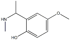 4-methoxy-2-[1-(methylamino)ethyl]phenol Structure